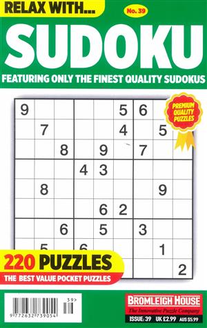 Relax With Sudoku - NO 39