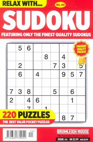 View the latest issue NO 44 of Relax With Sudoku magazine Relax With Sudoku, issue NO 44
