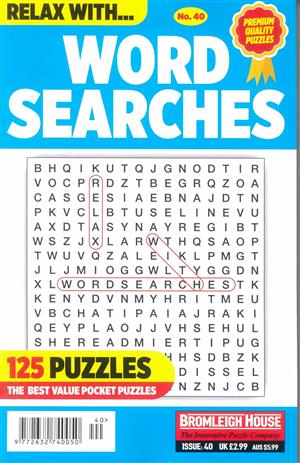 Relax With Wordsearches, issue NO 40