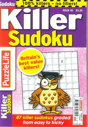 Puzzlelife Killer Sudoku, issue NO 40