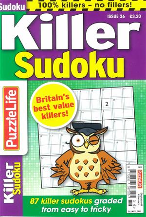 Puzzlelife Killer Sudoku Magazine Issue NO 36