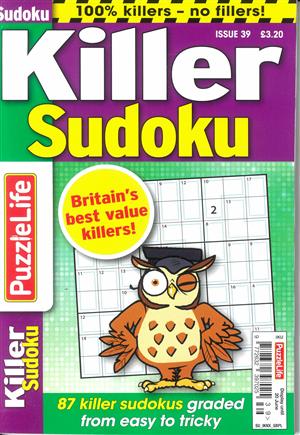 Puzzlelife Killer Sudoku Magazine Issue NO 39