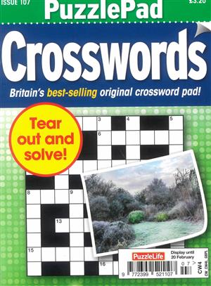 Puzzlelife Puzzlepad Crossword, issue NO 107