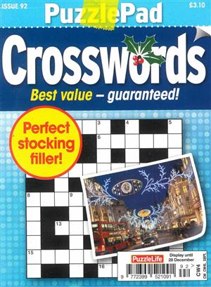 Puzzlelife Puzzlepad Crossword Magazine Issue NO 92