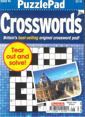 Puzzlelife Puzzlepad Crossword Magazine Issue NO 96