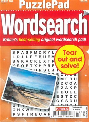 Puzzlelife PuzzlePad Wordsearch, issue NO 104