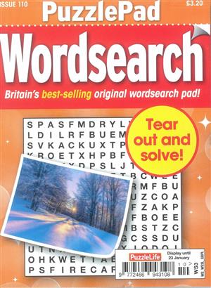 Puzzlelife PuzzlePad Wordsearch, issue NO 110