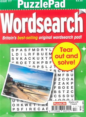 Puzzlelife PuzzlePad Wordsearch, issue NO 117
