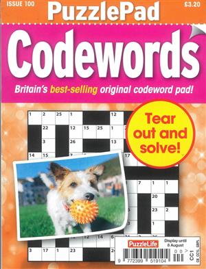 Puzzlelife PuzzlePad Codewords, issue NO 100