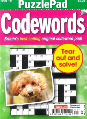 Puzzlelife PuzzlePad Codewords - NO 101