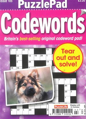 Puzzlelife PuzzlePad Codewords, issue NO 103