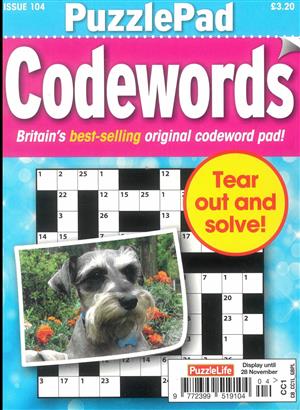 Puzzlelife PuzzlePad Codewords - NO 104