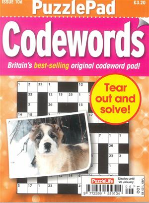 Puzzlelife PuzzlePad Codewords - NO 106