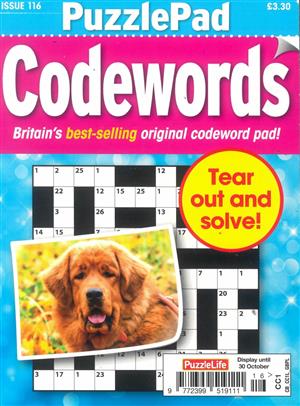 Puzzlelife PuzzlePad Codewords - NO 116