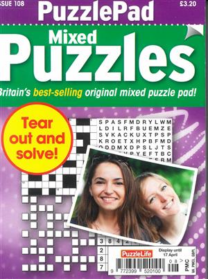 Puzzlelife PuzzlePad Mixed Puzzles, issue NO 108