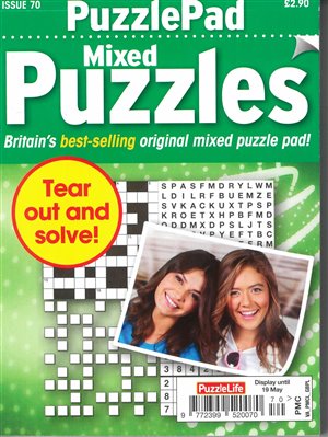 Puzzlelife PuzzlePad Mixed Puzzles magazine