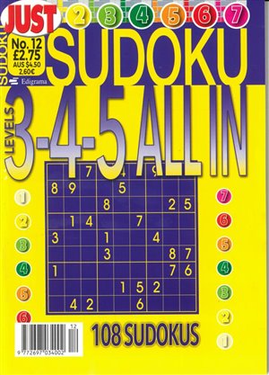 Just Sudoku All In Magazine Issue NO 12