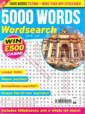5000 Words Wordsearch - NO 36