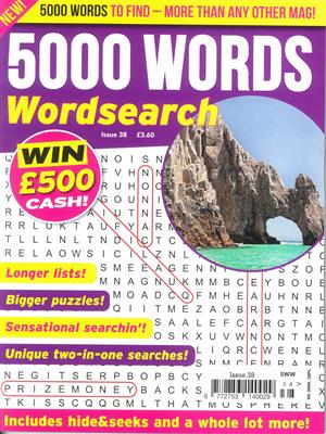 5000 Words Wordsearch, issue NO 38