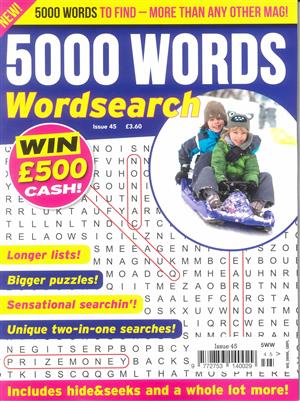 5000 Words Wordsearch, issue NO 45