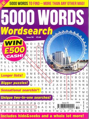 5000 Words Wordsearch, issue NO 50