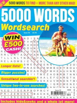 5000 Words Wordsearch, issue NO 52