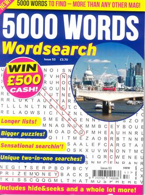 5000 Words Wordsearch, issue NO 53