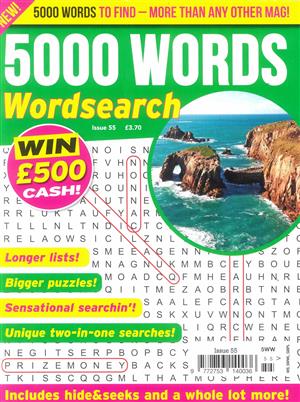 View the latest issue NO 55 of 5000 Words Wordsearch magazine 5000 Words Wordsearch, issue NO 55