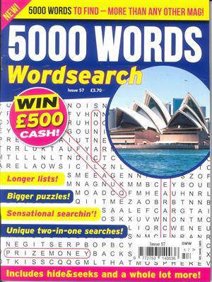 5000 Words Wordsearch