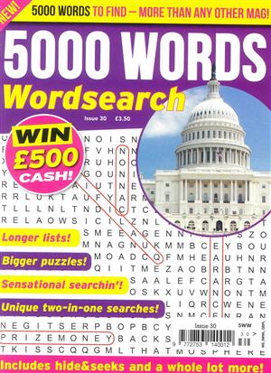 5000 Words Wordsearch Magazine Issue NO 30
