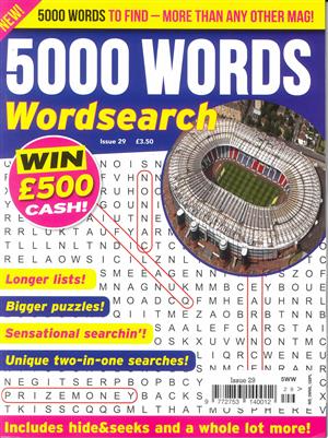 5000 Words Wordsearch - NO 29