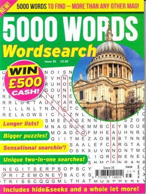 5000 Words Wordsearch Magazine Issue NO 35