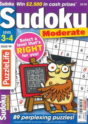 Puzzlelife Sudoku Moderate , issue NO 99