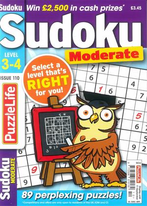 Puzzlelife Sudoku Moderate , issue NO 110