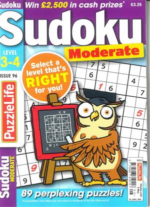 Puzzlelife Sudoku Moderate  Magazine Issue NO 96