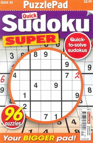Puzzlelife Sudoku Super Magazine Issue NO 30