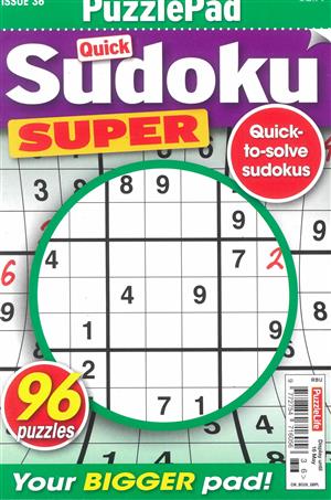 Puzzlelife Sudoku Super Magazine Issue NO 36