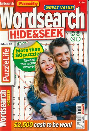 Family Wordsearch Hide and Seek - NO 52