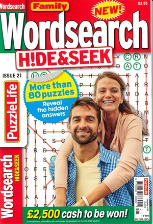 Family Wordsearch Hide and Seek magazine