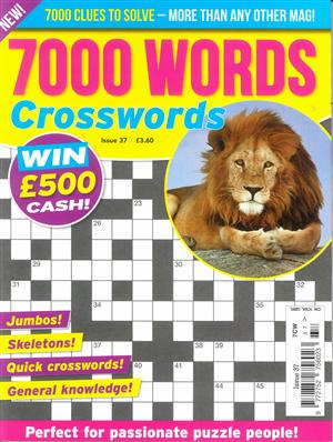 7000 Word Crosswords - NO 37