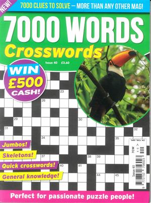 7000 Word Crosswords - NO 40