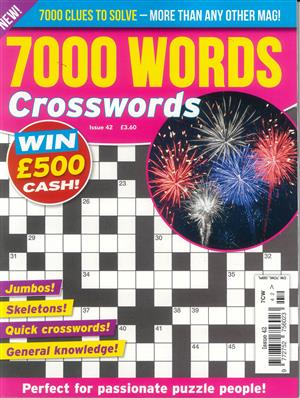 7000 Word Crosswords, issue NO 42