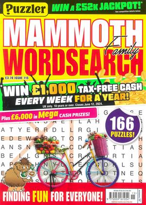 Puzzler Mammoth Family Wordsearch Magazine Issue NO 115