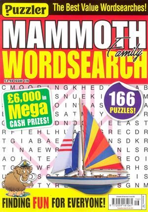 Puzzler Mammoth Family Wordsearch - NO 116