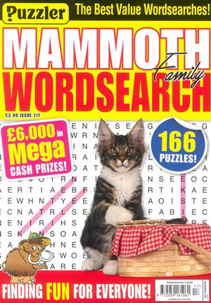 Puzzler Mammoth Family Wordsearch - NO 117