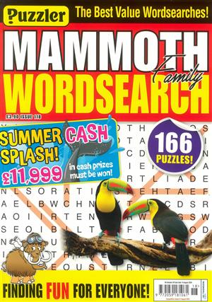 Puzzler Mammoth Family Wordsearch - NO 118