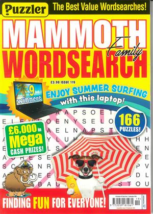 Puzzler Mammoth Family Wordsearch - NO 119