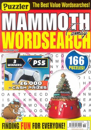 Puzzler Mammoth Family Wordsearch