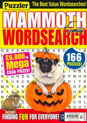 Puzzler Mammoth Family Wordsearch