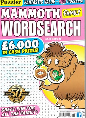 Puzzler Mammoth Family Wordsearch magazine